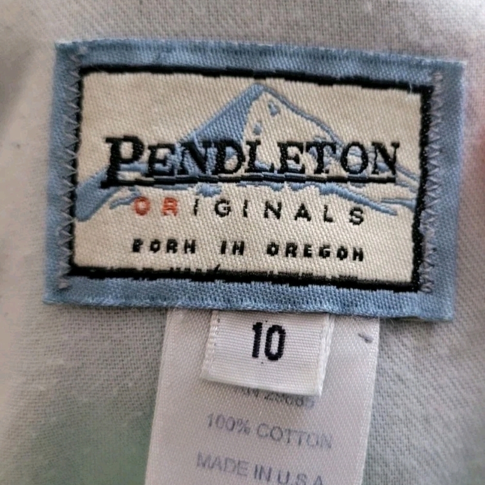 Vintage Pendleton Denim Blue Jeans Sz 10 Womens Tapered Leg Y2k - Picture 2 of 5